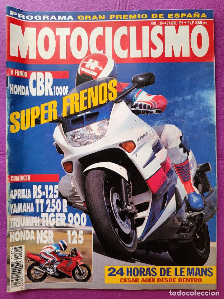 Autos und Motorr&auml;der: REVISTA MOTOCICLISMO N&ordm; 1314 A&Ntilde;O 1993 A FONDO HONDA CBR 1000 F SUPER FRENOS
