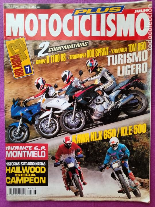 Autos und Motorr&auml;der: REVISTA MOTOCICLISMO PLUS N&ordm; 1323 A&Ntilde;O 1993 GP HOLANDA COMPARATIVAS BMW R 1100 RS TRIUMPH 900 SPRINT