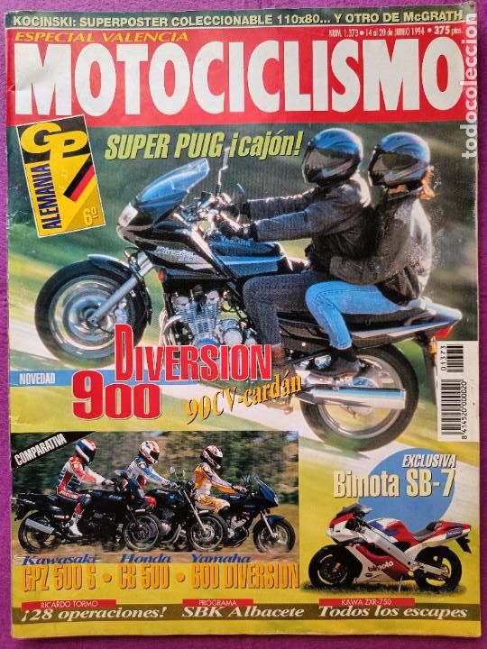 Autos und Motorr&auml;der: REVISTA MOTOCICLISMO N&ordm; 1373 A&Ntilde;O 1994 ESPECIAL VALENCIA GP ALEMANIA SUPERPOSTER 110 X 80 Y MCGRATH