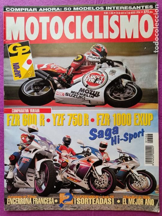 Autos und Motorr&auml;der: REVISTA MOTOCICLISMO N&ordm; 1366 A&Ntilde;O 1994 GP JAPON COMPARATIVA FZR 600 R YZF 750 R Y FZR 1000 EXUP