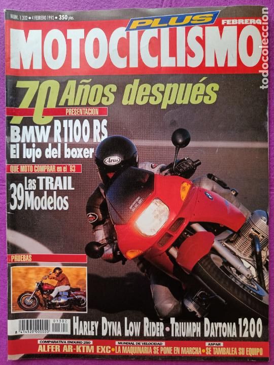 Autos und Motorr&auml;der: REVISTA MOTOCICLISMO PLUS N&ordm; 1302 A&Ntilde;O 1993 70 A&Ntilde;OS DESPUES BMW R1100 RS EL LUJO DEL BOXER