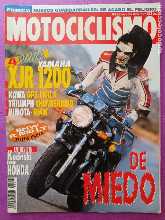 Autos und Motorr&auml;der: REVISTA MOTOCICLISMO N&ordm; 1411 A&Ntilde;O 1995 ENTREVISTA KOCINSKI CON HONDA DE MIEDO
