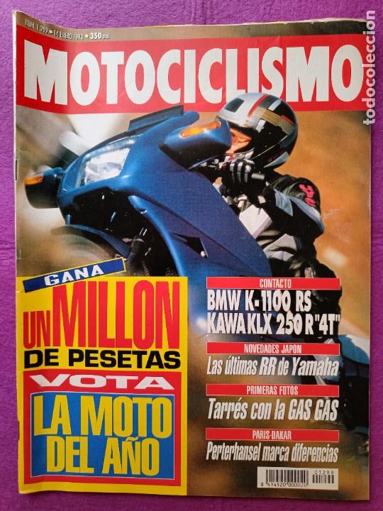 Autos und Motorr&auml;der: REVISTA MOTOCICLISMO N&ordm; 1299 A&Ntilde;O 1993 BMW K-1100 RS KAWA XLK 250 R 41