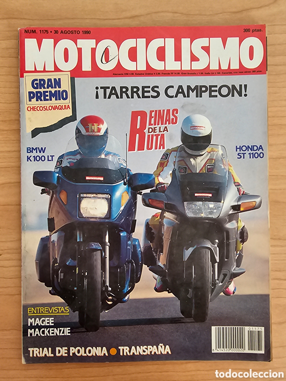 Autos und Motorr&auml;der: MOTOCICLISMO 1175 1990 BMW K 100 LT, HONDA ST 1100, SUZUKI GN 250, APRILIA RX 125, PEP VILA