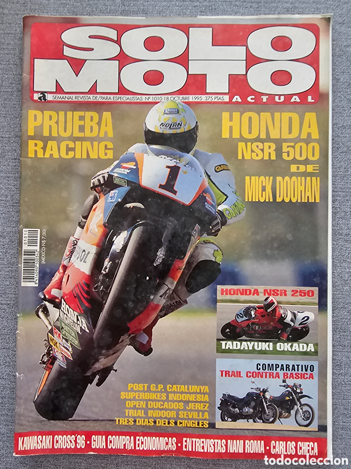 Autos und Motorr&auml;der: SOLO MOTO ACTUAL 1010 1995 HONDA NSR 500, HONDA NSR 250, HONDA CB 500 Y SUZUKI DR 650 RE.