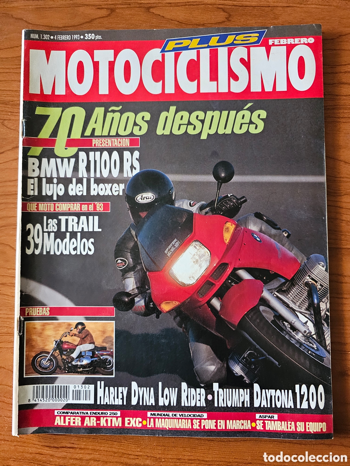 Autos und Motorr&auml;der: MOTOCICLISMO 1302 1993 BMW R1100 RS, HARLEY DYNA LOW RIDER, TRIUMPH DAYTONA 1200, ZEPHYR OVER