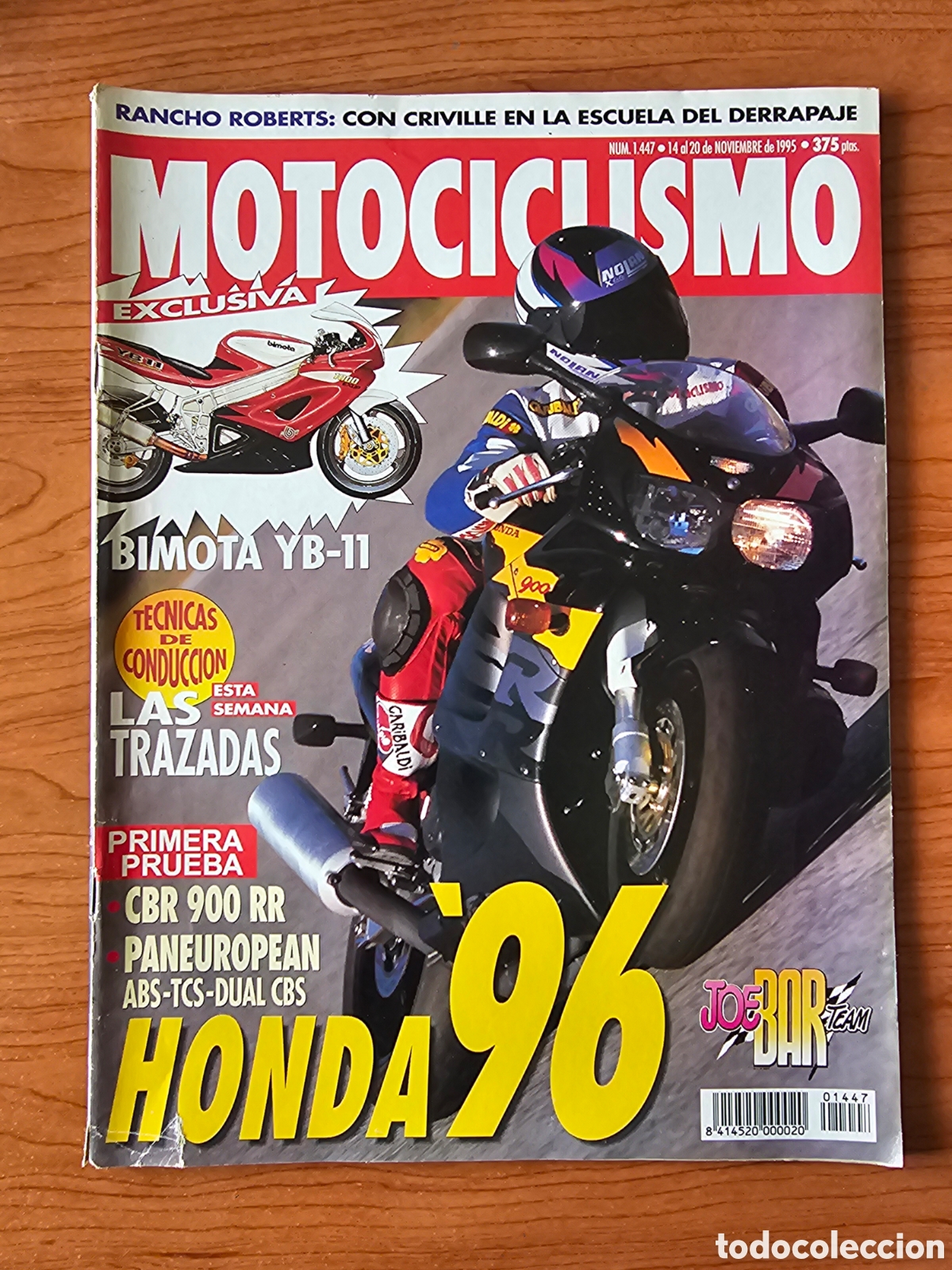 Autos und Motorr&auml;der: REVISTA MOTOCICLISMO 1147 1995 BIMOTA YB-11, HONDA CBR 900 RR, HONDA PANEUROPEAN