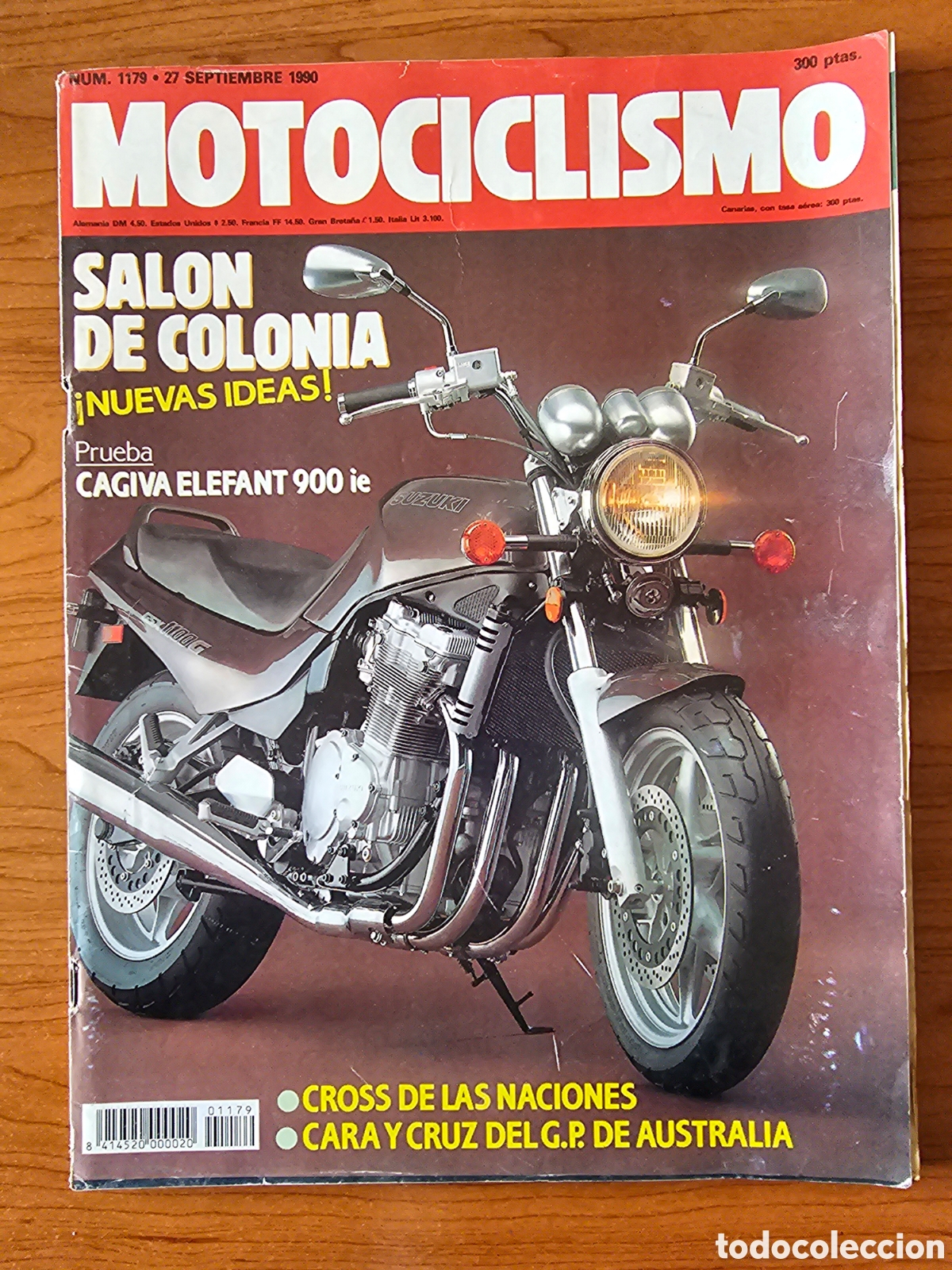 Autos und Motorr&auml;der: MOTOCICLISMO 1179 1990 CAGIVA ELEFANT 900 IE, HUSQVARNA 610 Y 350, FRANTIN TRIAL, ASPAR