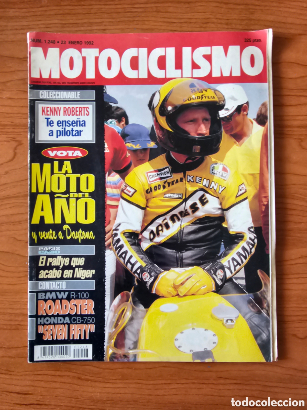 Autos und Motorr&auml;der: REVISTA MOTOCICLISMO 1248 1992 BMW R-100 ROADSTER, HONDA CB-750 SEVEN FIFTY. SANTI MULERO
