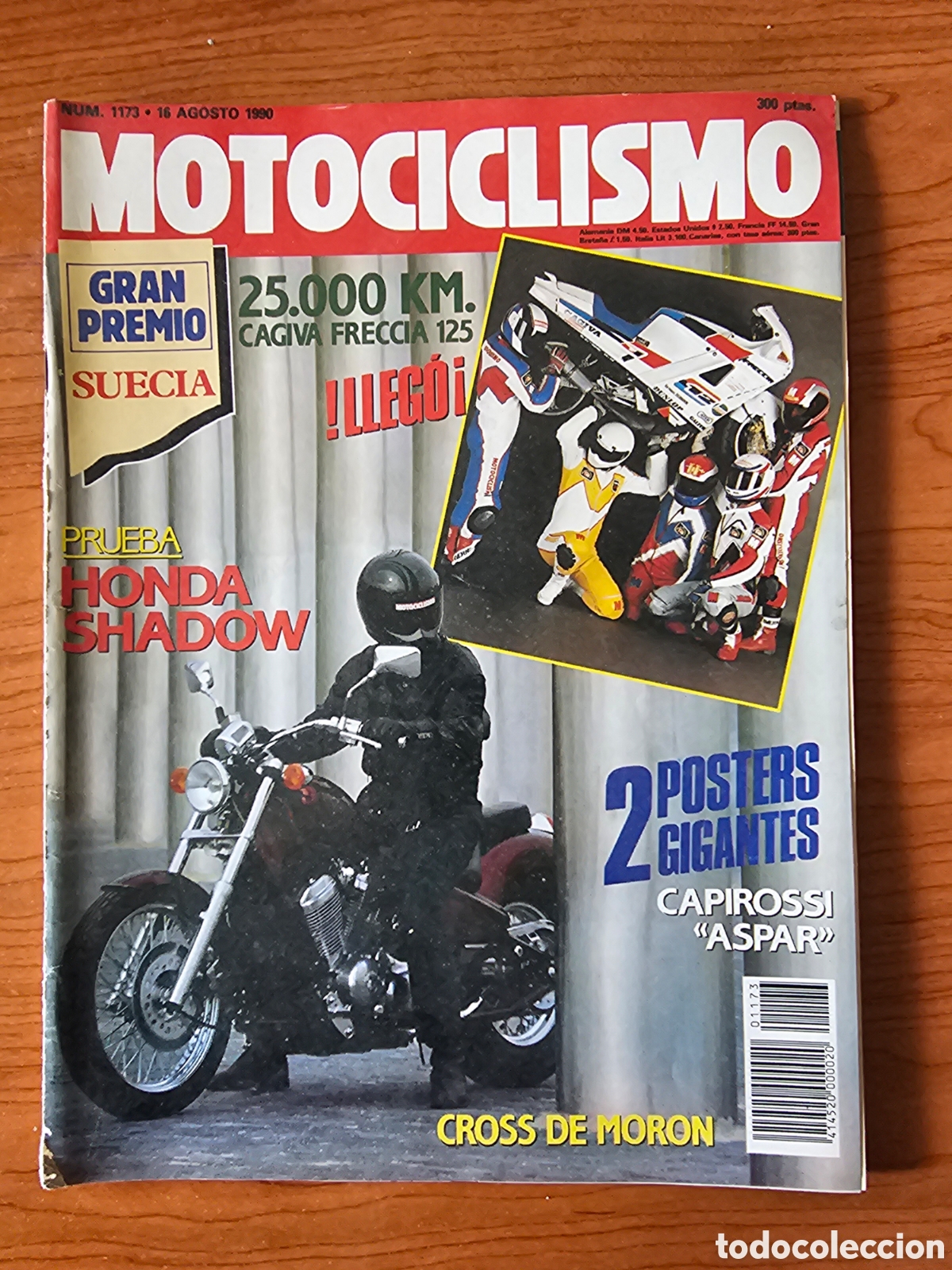 Autos und Motorr&auml;der: MOTOCICLISMO 1173 1990 HONDA SHADOW, CAGIVA FRECCIA 125, JOS&Eacute; LUIS STEURI.