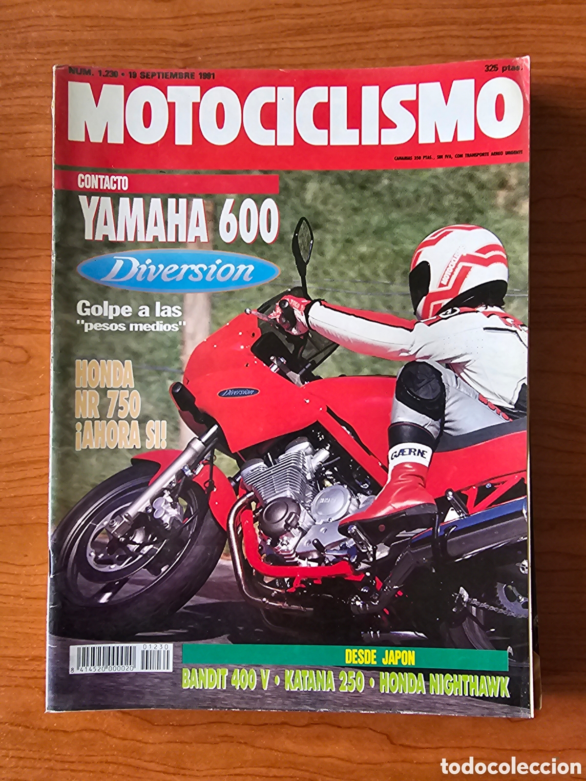 Voitures et Motocyclettes: MOTOCICLISMO 1230 1991 YAMAHGA 600 DIVERSION, HONDA NR 750. BANDIT 400 V, KATANA 250 HONDA NIGHTHAWK