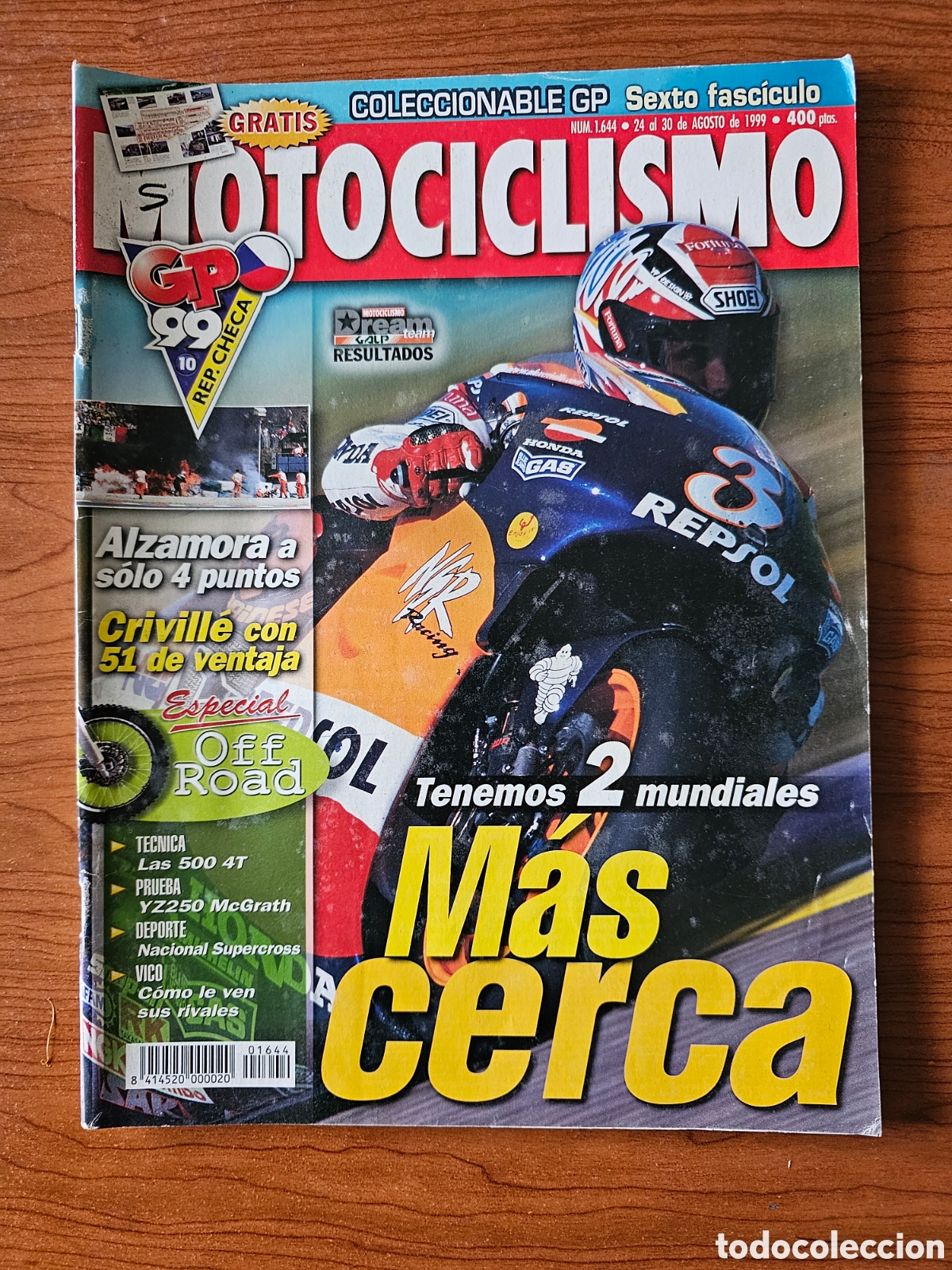 Carros e motociclos: MOTOCICLISMO 1644 1999 ALZAMORA, CRIVILL&Eacute;, YZ250 MCGRANTH, VOXAN ROADSTER. MICK DOOHAN