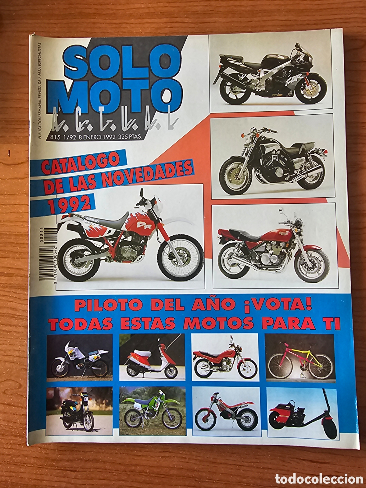 Coches y Motocicletas: SOLO MOTO ACTUAL 815 1992 HONDA NSR 500 Y 250,ALEX CRIVILL&Eacute; VESPINO F-9, NOVEDADES 1992