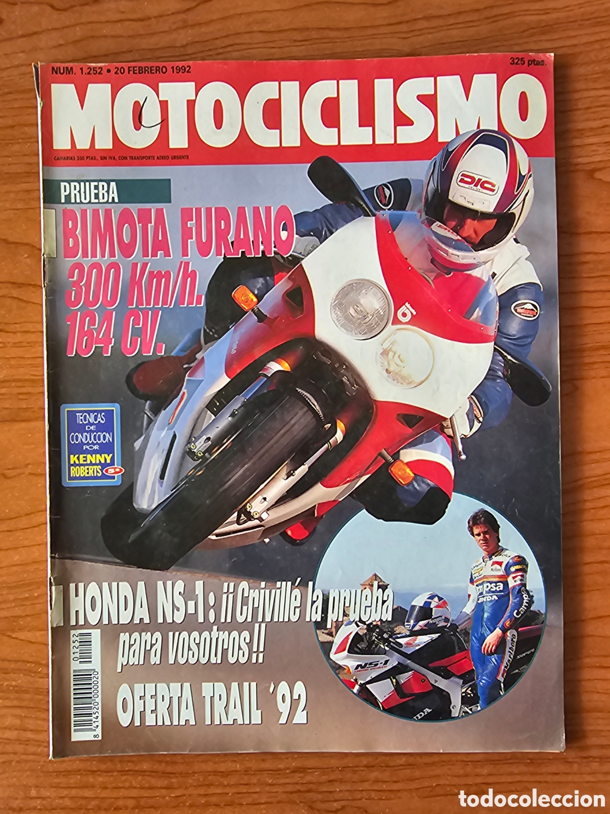 Voitures et Motocyclettes: MOTOCICLISMO 1252 1992 BIMOTA FURANO, HONDA NS-1, VESPA ZIP, SUPERCROSS