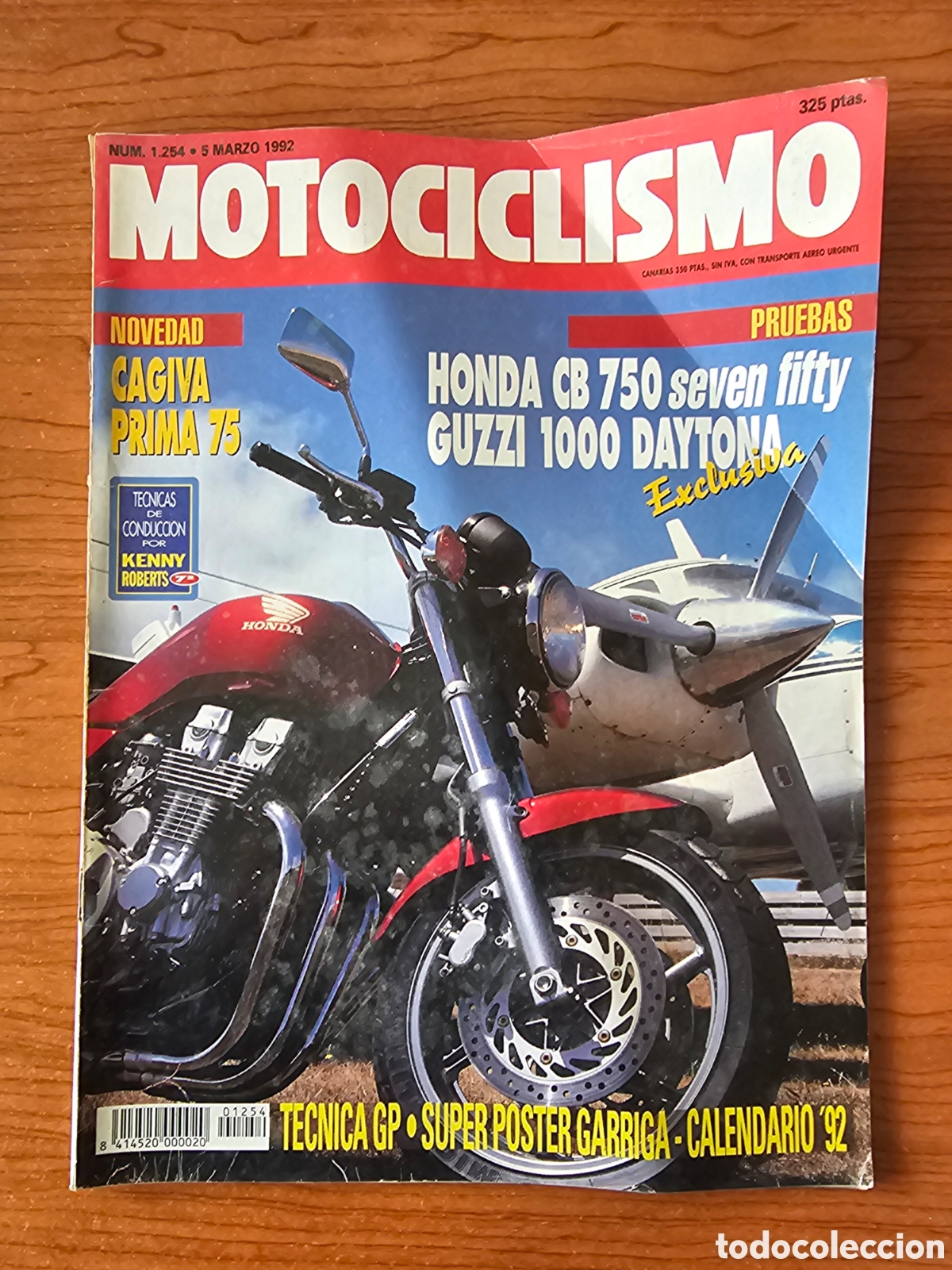 Coches y Motocicletas: MOTOCICLISMO 1254 1992 CAGIVA PRIMA 75, HONDA CB 750, GUZZI 1000 DAYTONA, KENNY ROBERTS, TECNICA GP