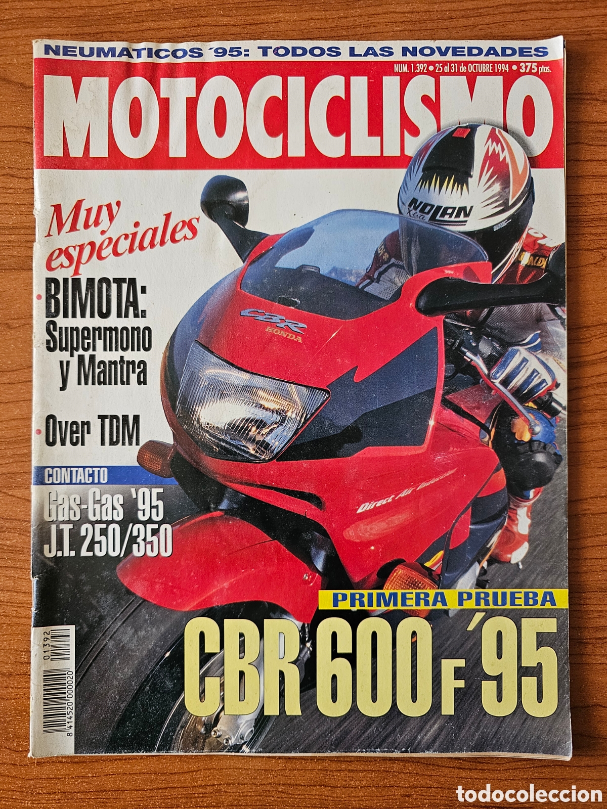 Voitures et Motocyclettes: MOTOCICLISMO 1392 1994 BIMOTA SUPERMONO, MANTRA, OVER TDM. GAS-GAS JT 250/500, CBR 600 F