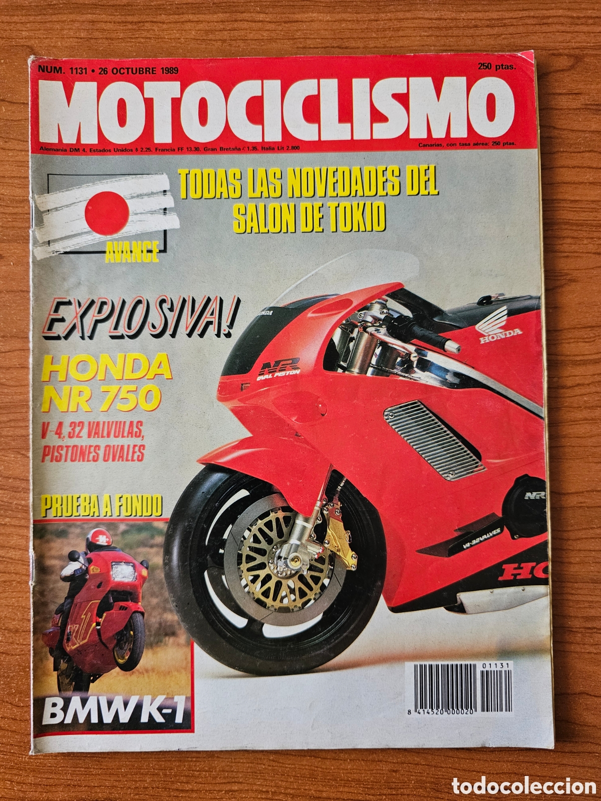 Voitures et Motocyclettes: MOTOCICLISMO N&ordm; 1131 - OCT 1989 - BMW K1 / SALON TOKYO / CALAFAT / AMOS BILBAO / CARLOS MAS