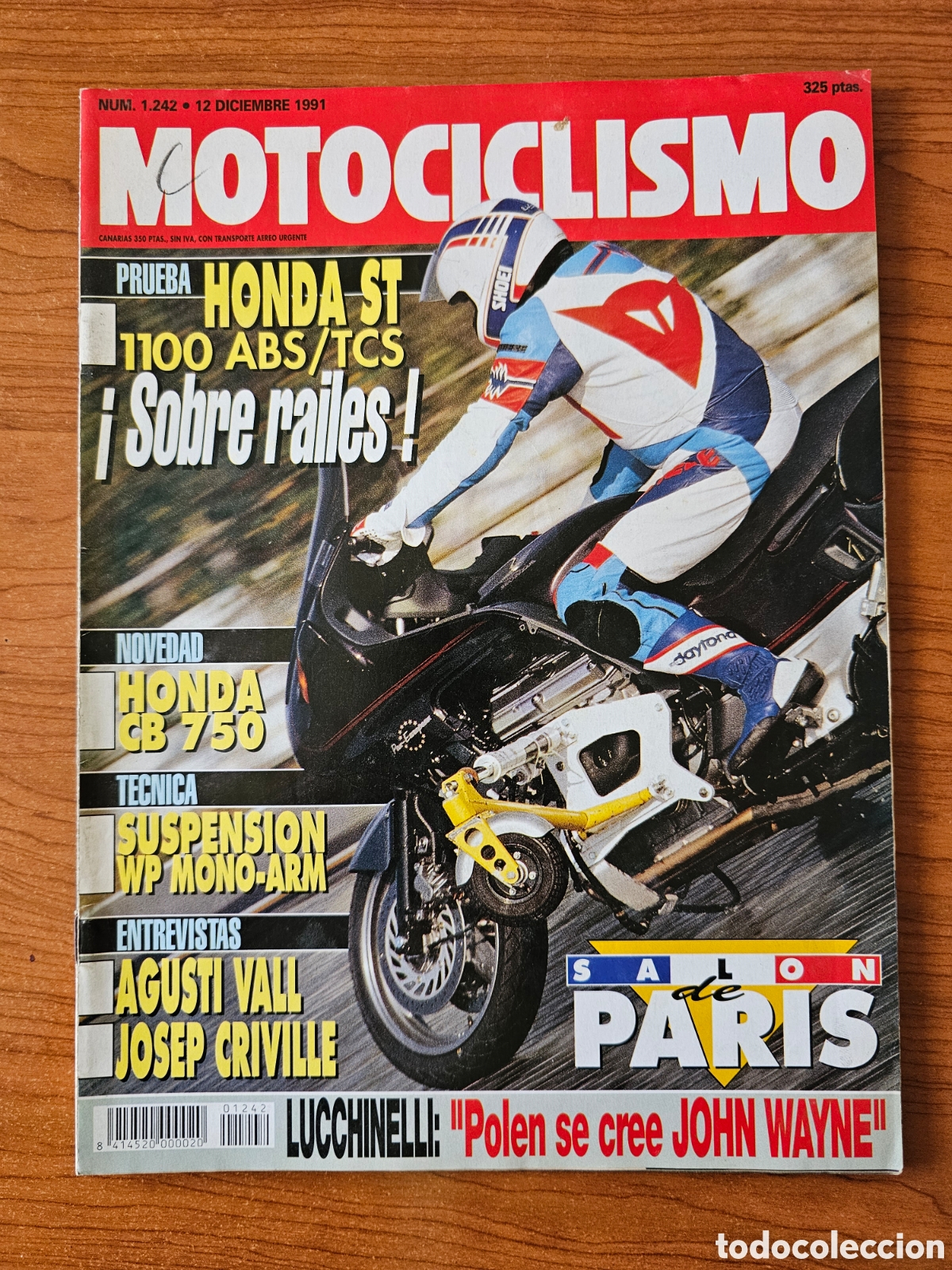 Voitures et Motocyclettes: MOTOCICLISMO 1242 1991 HONDA ST 1100 ABS/TCS, HONDA CB 750, DOMINATOR, KTM MX 250, LUCCHINELLI