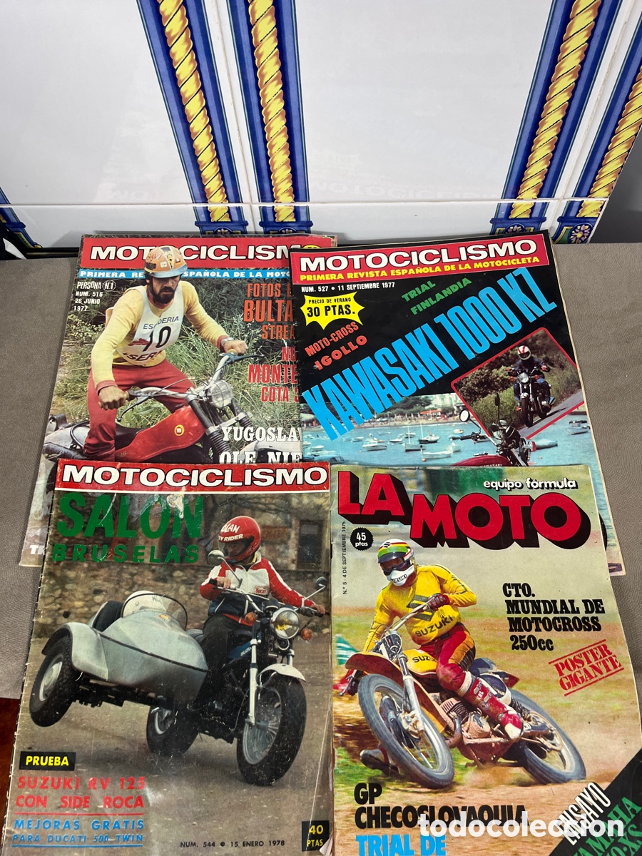 Carros e motociclos: 4 revistas de motociclismo de los 70