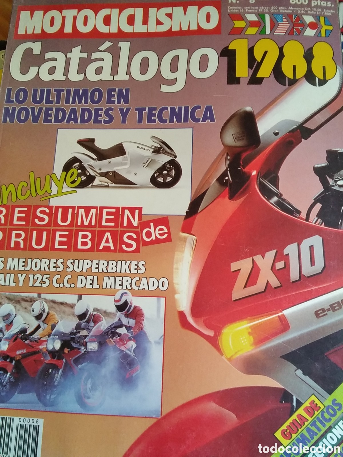 Voitures et Motocyclettes: Motociclismo catalogo a&ntilde;o 1988 n&uacute;mero 8
