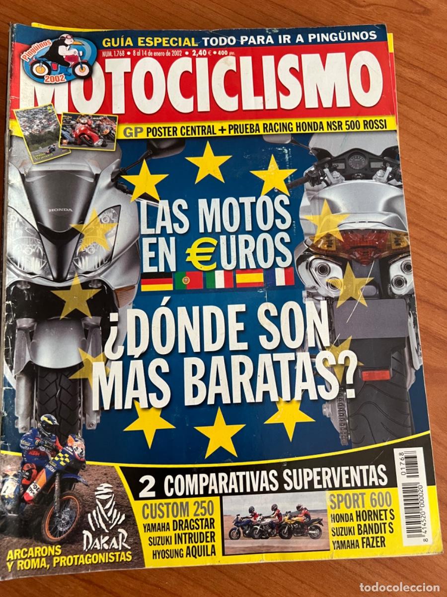 Autos und Motorr&auml;der: MOTOCICLISMO. N&deg;1768. ENERO 2002. LAS MOTOS EN EUROS. COMPARATIVAS SUPERVENTAS: CUSTOM 250/SPORT 600