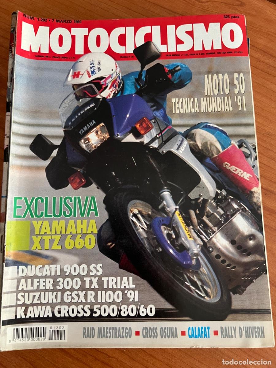 Automobili e Motociclette: MOTOCICLISMO. N&deg;1202. MARZO 1991. MOTO 50 T&Eacute;CNICA MUNDIAL 91. YAMAHA XTZ 660. DUCATI 900 SS.