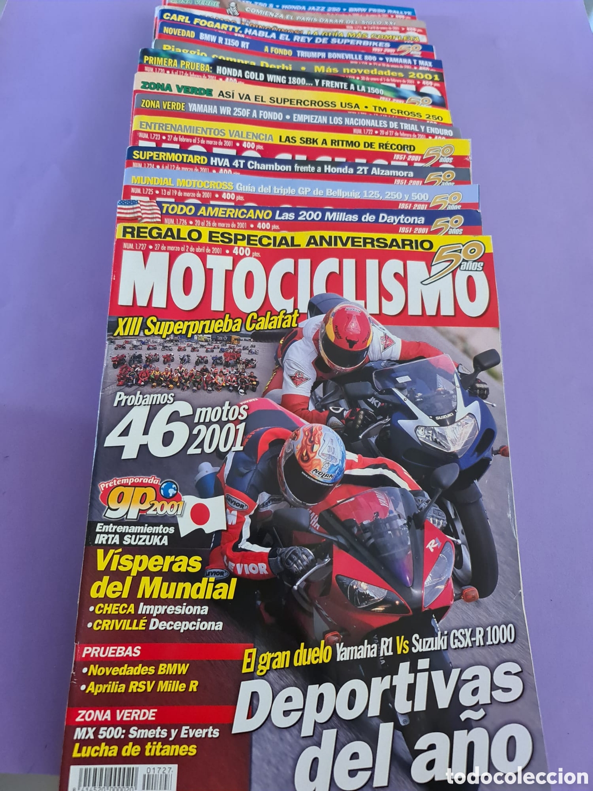 Voitures et Motocyclettes: Lote de 14 revistas Motociclismo a&ntilde;o
