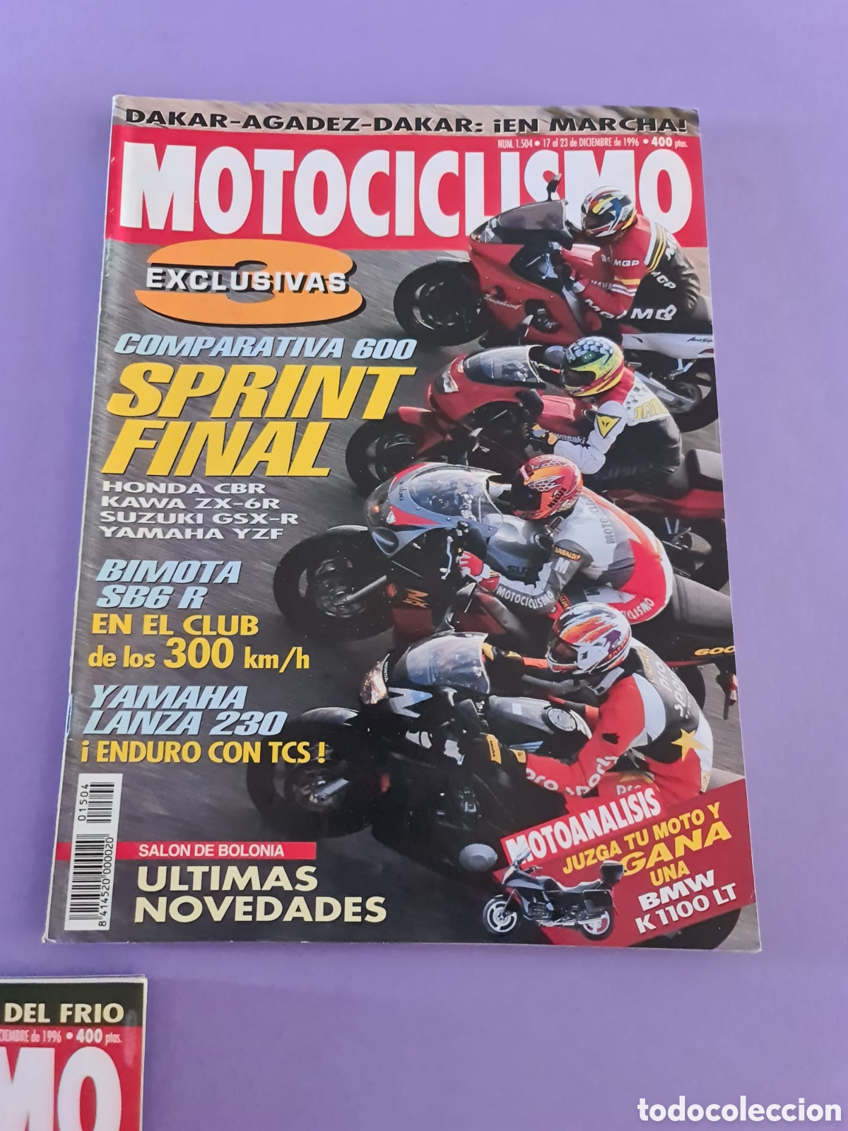 Voitures et Motocyclettes: Dos revistas Motociclismo, a&ntilde;o 1996