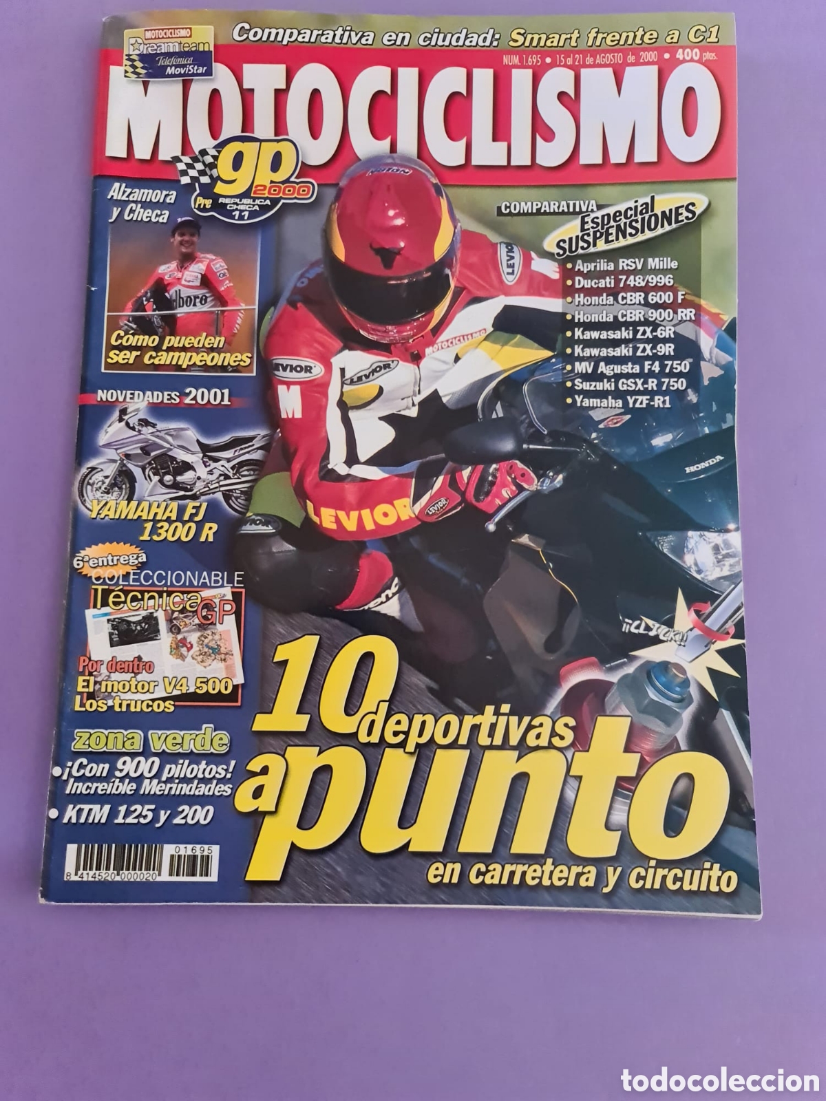 Voitures et Motocyclettes: Lote de 9 revistas Motociclismo, A&ntilde;o 2000