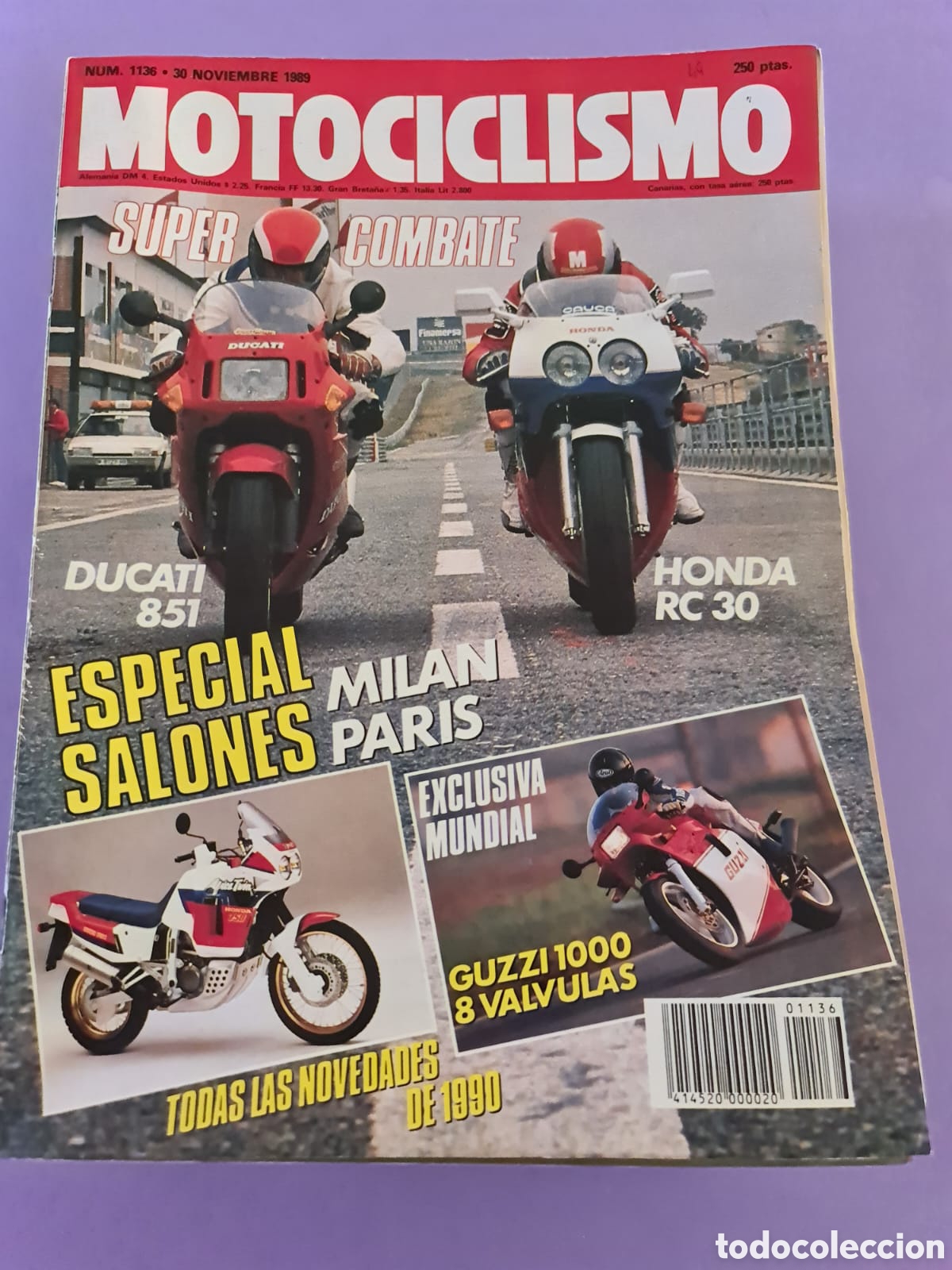 Voitures et Motocyclettes: Lote de 22 revistas de Motociclismo, A&ntilde;o 1989