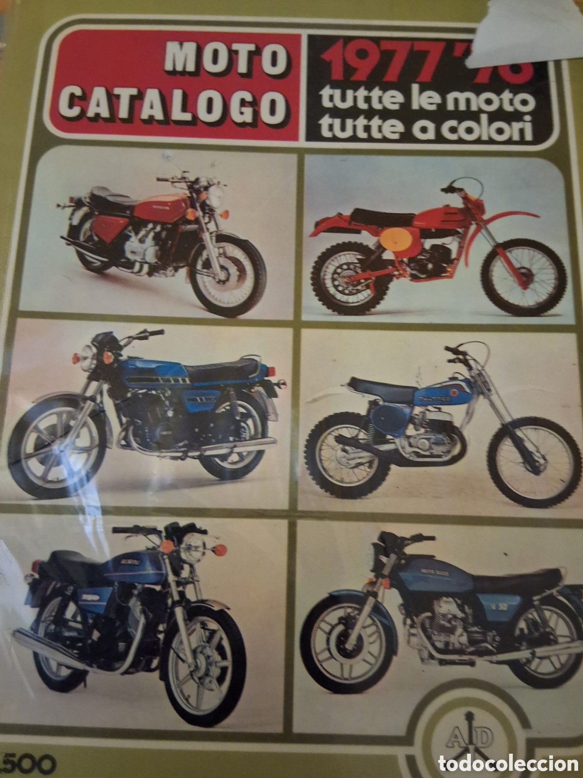 Autos und Motorr&auml;der: Moto cat&aacute;logo anual revista italiana a&ntilde;o 1977/78