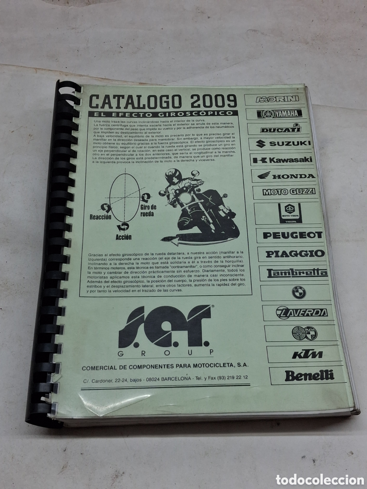 Coches y motocicletas: cat&aacute;logo de componentes motocicleta 2009. - Foto 1