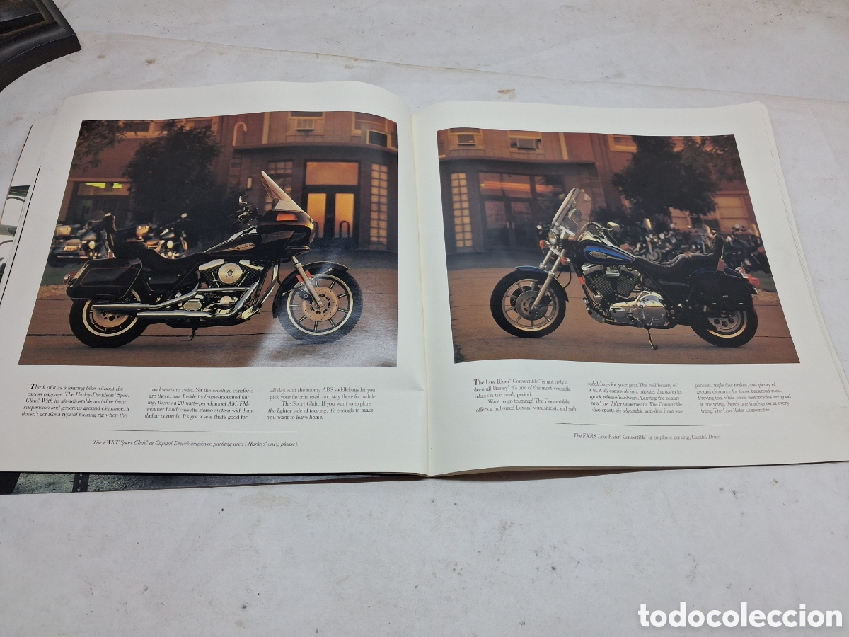 Coches y motocicletas: cat&aacute;logo harley davidson 1992. - Foto 4