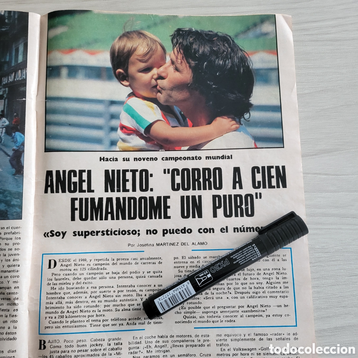 Coches y Motocicletas: Entrevista Angel Nieto 1979 Revista Blanco y negro