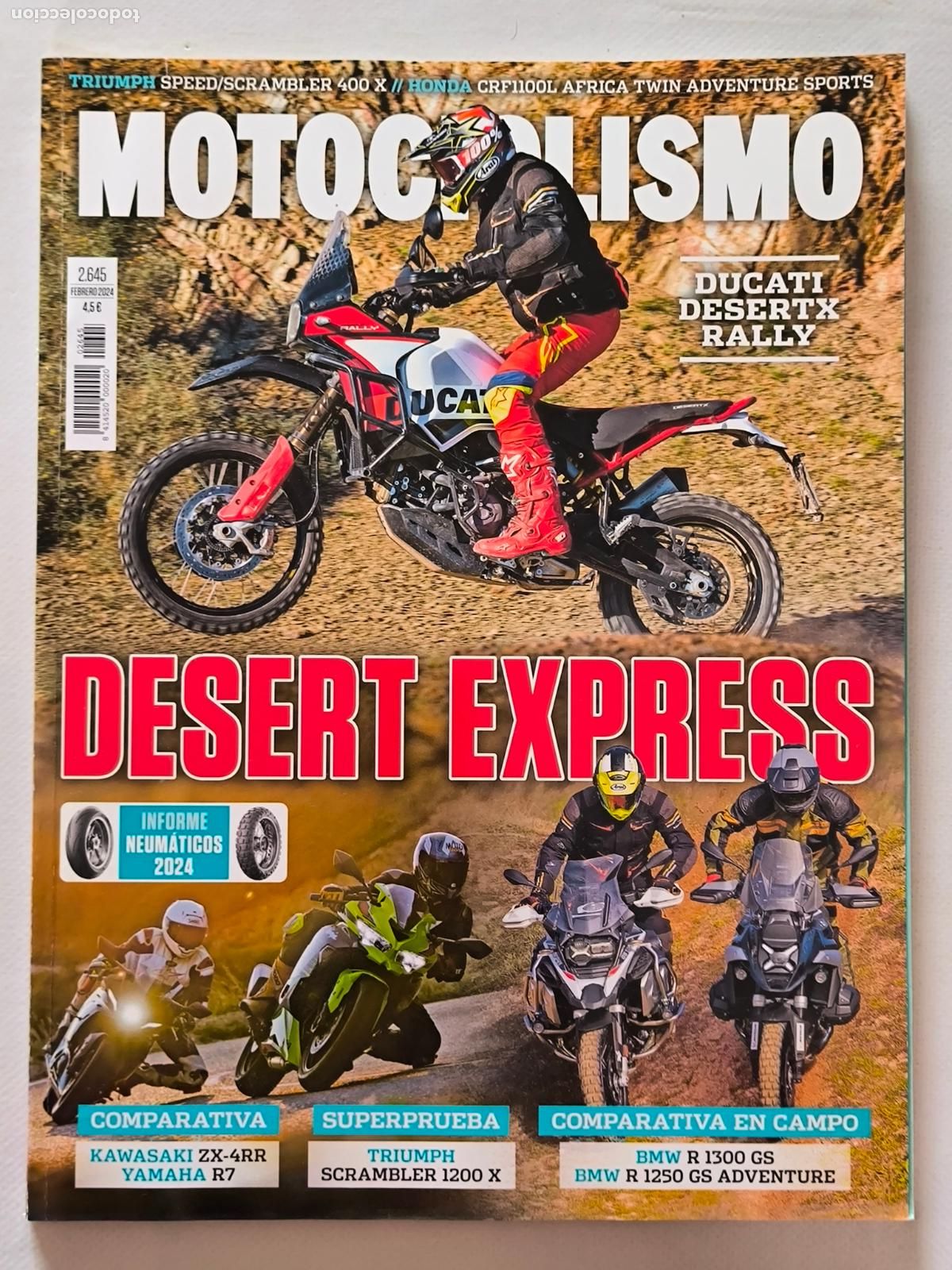 Coches y Motocicletas: MOTOCICLISMO N&ordm; 2645 - FEBRERO 2024 - TRIUMPH SCRAMBLER 1200 X / BMW R 1300 GS (N2)
