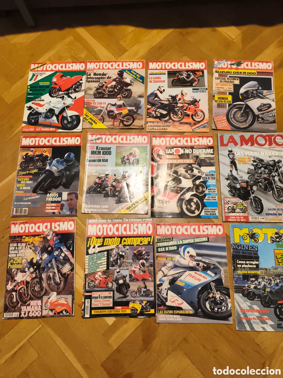 Coches y Motocicletas: Lote de 12 antiguas revistas de motociclismo