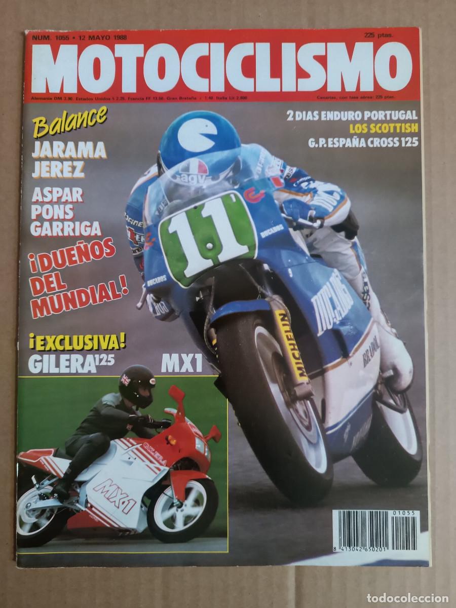 Coches y Motocicletas: REVISTA MOTOCICLISMO N&ordm; 1055 A&Ntilde;O 1988. CONT. GILERA 125 MX1.