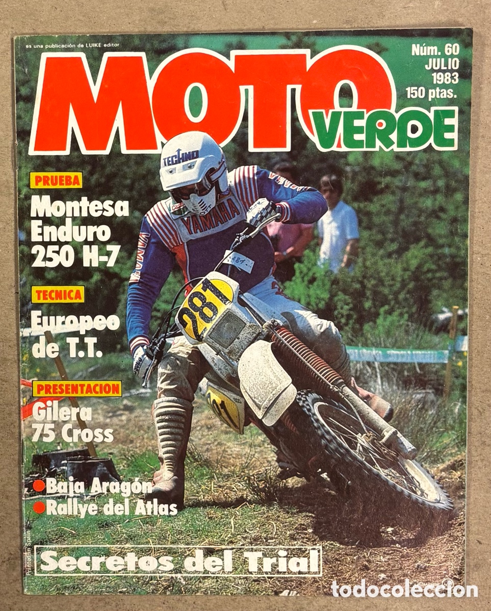Coches y Motocicletas: MOTO VERDE N&deg; 60 (1983). MONTESA ENDURO 250 H-7, GILERS 75 CROSS, BAJA ARAG&Oacute;N, RALLYE DEL ATLAS,&hellip;