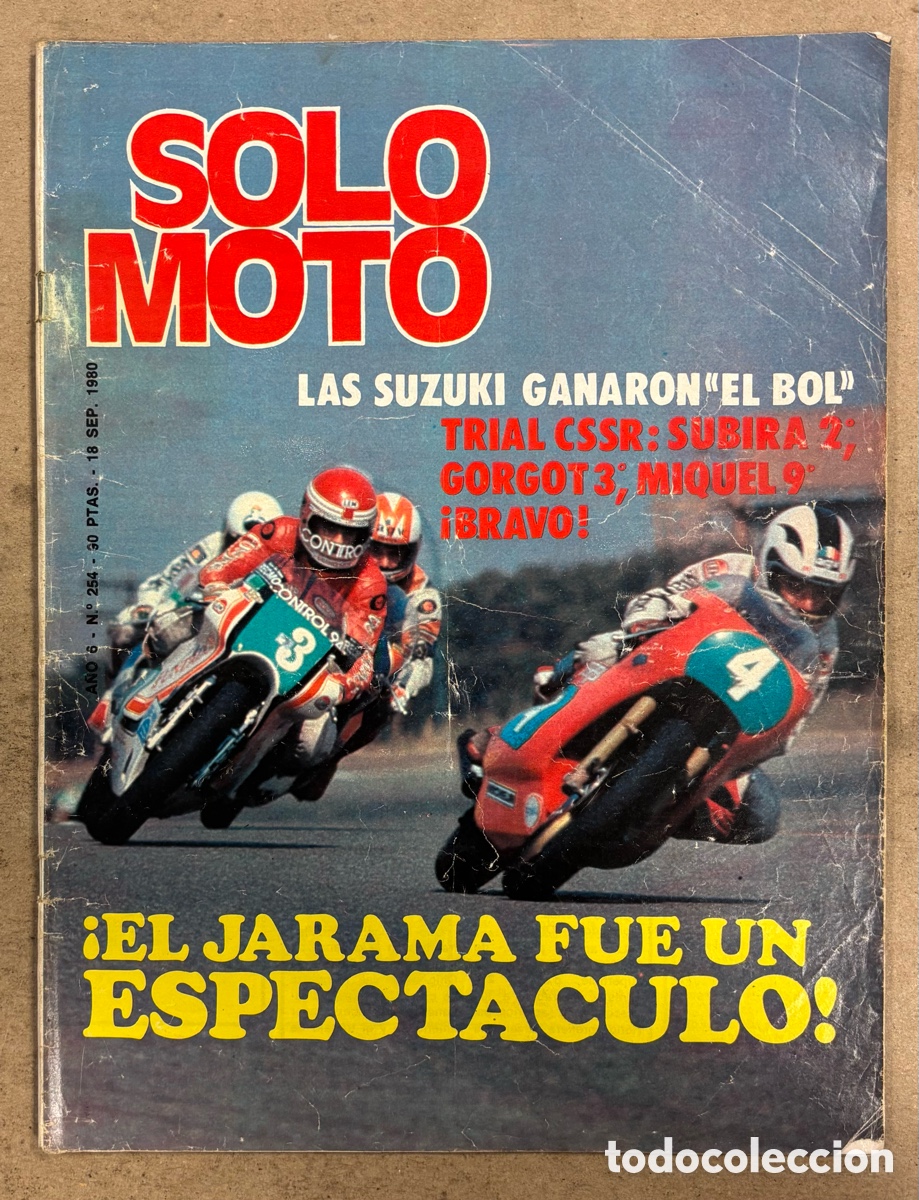 Coches y Motocicletas: SOLO MOTO N&deg; 254 (1980). EL JARAMA FUE UN ESPECT&Aacute;CULO, LAS SUZUKI GANARON EL BOL, TRIAL CSSR