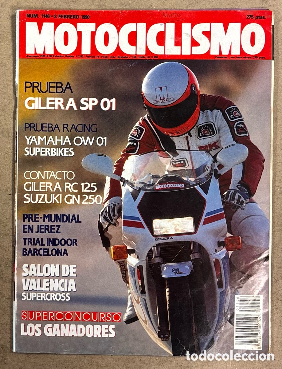 Coches y Motocicletas: MOTOCICLISMO N&deg; 1146 (1990). GILERA SP 01, YAMAHA OW 01, GILERS RC 125, SUZUKI GN 250,&hellip;