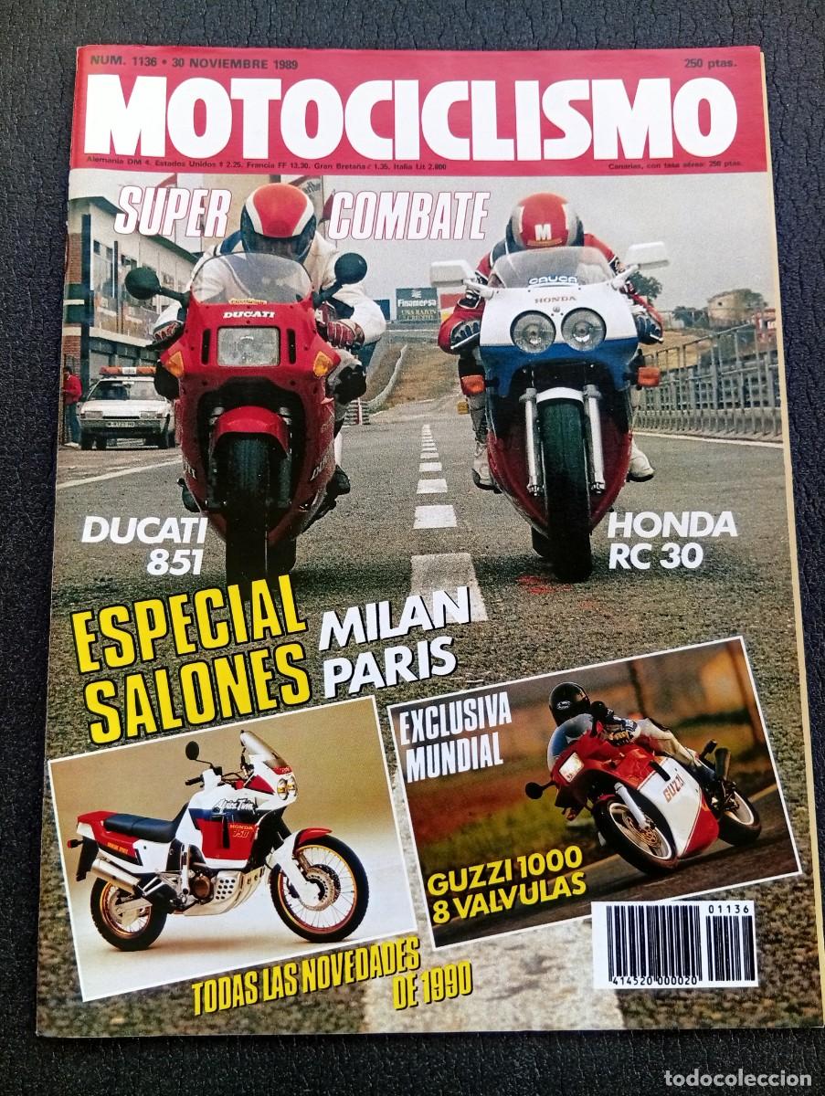 Coches y Motocicletas: MOTOCICLISMO. N&ordm; 1136. A&Ntilde;O 1989. PRUEBA: GUZZI 1000 DAYTONA R&Eacute;PLICA. HONDA RC 30... LEER.