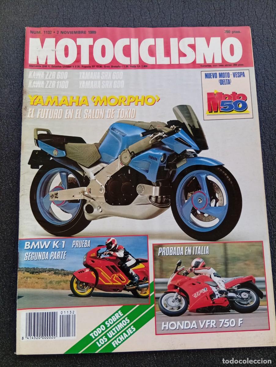 Coches y Motocicletas: MOTOCICLISMO. N&ordm; 1132. A&Ntilde;O 1989. KAWA ZZR 600. KAWA ZZR 1100. YANAHA SRX 600. BMW K-1.... LEER.