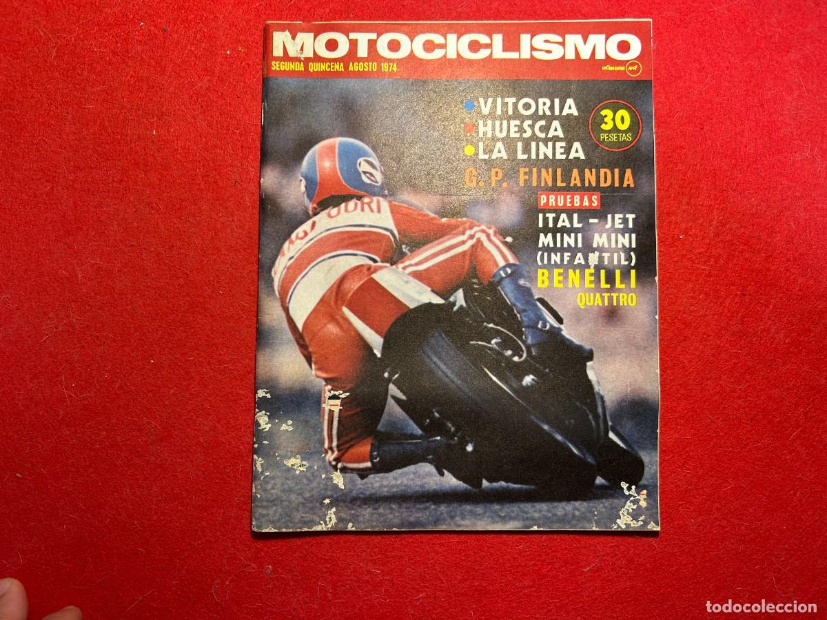 Coches y Motocicletas: revista Motociclismo - Benelli 500 - Mini Bambino- Mick Andrews - Moto-Cross Virgen Blanca 1974