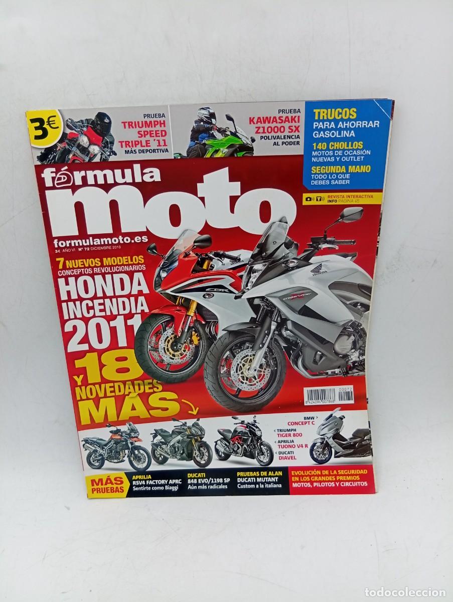 Coches y Motocicletas: F&Oacute;RMULA MOTO. N&ordm; 72. A&Ntilde;O 2010. PRUEBA : KAWASAKI Z1000 SX. TRIUMPH SPEED TRIPLE&acute;11. APRILIA ... LEER