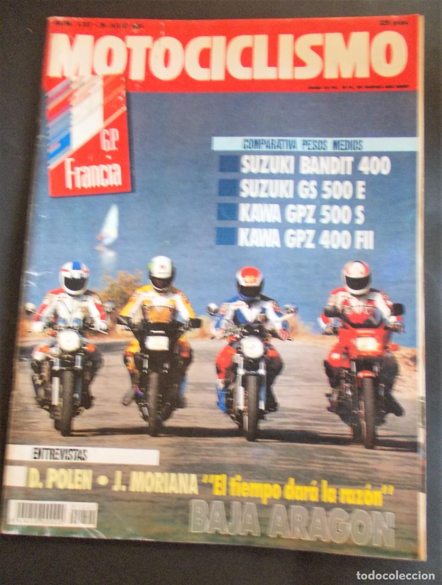 Coches y Motocicletas: Revista Motociclismo 1222 Julio 1991 Suzuki Bandit 400 GS 500 Kawa GPZ 500 S Baja Arag&oacute;n GP Francia