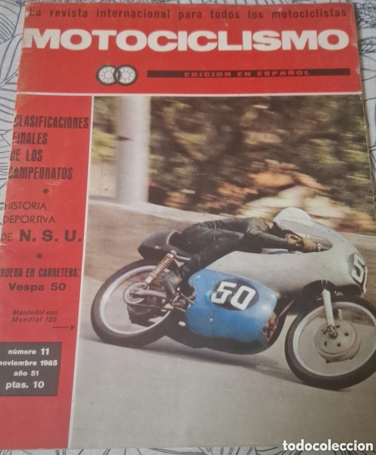 Coches y Motocicletas: Revista Motociclismo 1965 n&uacute;mero 11