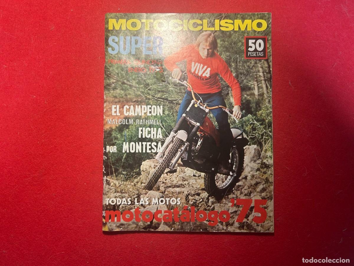 Coches y Motocicletas: Motociclismo revista catalogo motos- Bultaco Pursang 125 - Ossa Phantom 250 - Malcolm Rathmell -1975