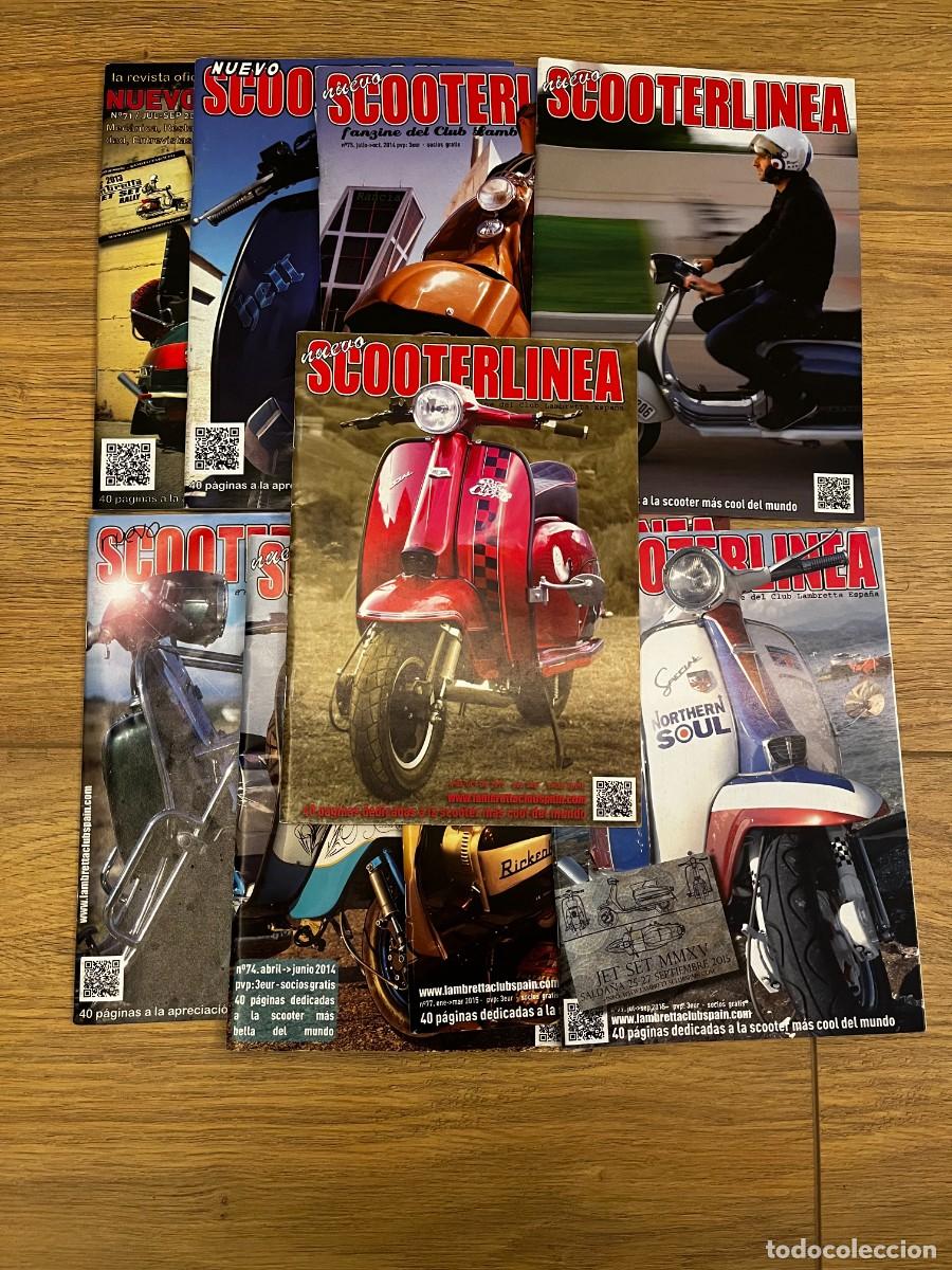 Coches y Motocicletas: Lote de 9 revistas Scooterlinea, publicadas por el Club Lambretta.