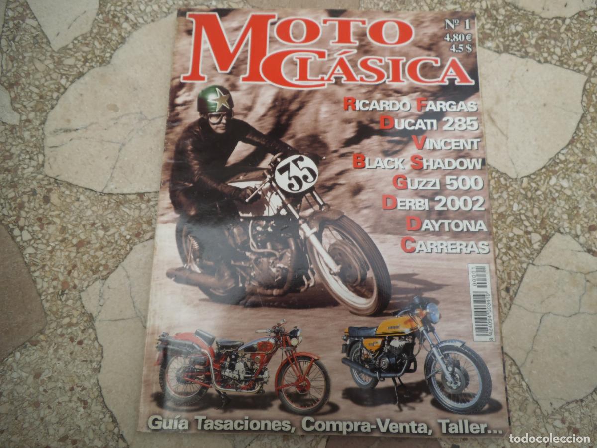 Coches y Motocicletas: moto clasica n&ordm; 1, black shadow, guzzi 500, ducati 285, ricardo fargas,