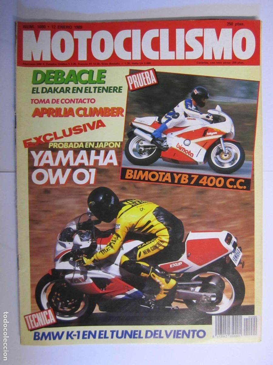 Coches y Motocicletas: revista motociclismo num 1090 a&ntilde;o 1989 bimota yb 7 400 cc bmw k-1